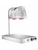 Piano caldo inox con 2 lampade a raggi infrarossi cm 60x40x68h
