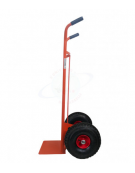 Portasacchi spalla curva - 2 ruote pneumatiche Ø cm 30 - cm 49x60x125h - pala di carico cm 32x20