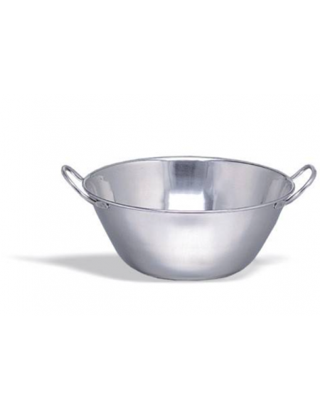 BACINELLA FONDO BOMBATO IN ACCIAIO INOX mm 115x250 lt. 3.5