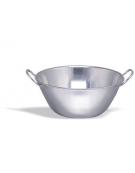 BACINELLA FONDO BOMBATO IN ACCIAIO INOX mm  190x500 lt. 25