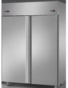 Armadio Combinato Refrigerato GN 2/1 in Acciaio Inox a doppia temperatura (TN + TN) con 2 porte CM 142X80x203H