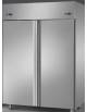 Armadio Combinato Refrigerato GN 2/1 in Acciaio Inox a doppia temperatura (TN -2°+8°C + TN -2°+8°C ) con 2 porte -cm 142X80x203h
