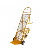 Carrello Portacasse con altezza regolabile con rete di appoggio - Mod. Bicicletta - 3 ruote - cm 129x49x174h