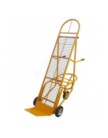 Carrello Portacasse con altezza regolabile con rete di appoggio - Mod. Bicicletta - 3 ruote - cm 129x49x174h