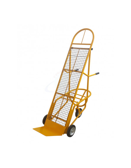 Carrello Portacasse con altezza regolabile con rete di appoggio - Mod. Bicicletta - 3 ruote - cm 129x49x174h