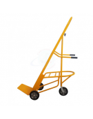 "Bicicletta" portacasse altezza regolabile - 3 ruote elastic con cuscinetti Ø cm 20  - 3 ruote - cm 120x62x170h