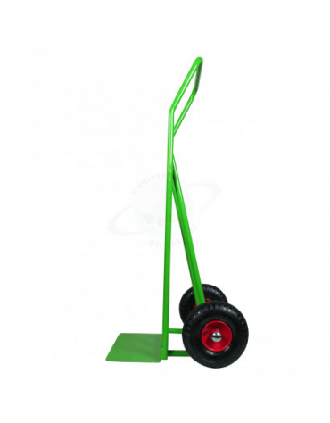 Portacasse con maniglione 2 ruote pneumatiche cerchio acciaio Ø cm 26 - cm 62x125h
