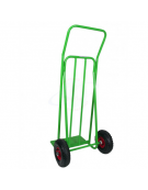 Portacasse con maniglione 2 ruote pneumatiche cerchio acciaio Ø cm 26 - cm 62x125h