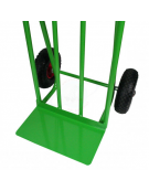 Portacasse con maniglione 2 ruote pneumatiche cerchio acciaio Ø cm 26 - cm 62x125h