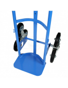 Portabombola monoposto per trasporto su scale 6 ruote su stelle rotanti Ø cm 15 - cm 52x47x120h