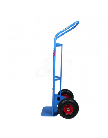 Portabombola monoposto - 2 ruote pneumatiche Ø cm 26 cerchio acciaio - cm 50,5x45x120h
