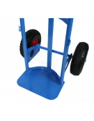 Portabombola monoposto - 2 ruote pneumatiche Ø cm 26 cerchio acciaio - cm 50,5x45x120h