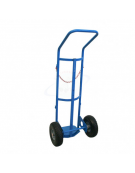 Carrello portabombola monoposto 40/50 2 ruote antiforatura  Ø cm 26 - cm 45x125