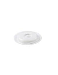 Piattino salsa in melamina, colore bianco - cm ø 9
