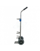 Portabombola lt. 10 e 14 in acciaio Inox per bombola Ø cm 16 - cm 29x35x110h