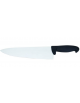 COLTELLO CUCINA IN ACCIAIO AISI 420 E MANICO GOMMATO - Lunghezza lama mm 300