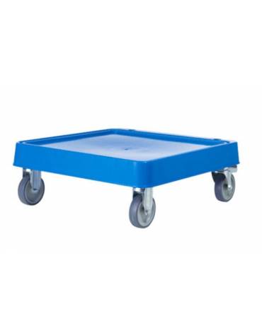Carrello vasca portacestelli in ABS, senza manico per conduzione - cm 53x56x21h