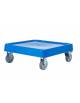 Carrello vasca portacestelli in ABS, senza manico per conduzione - cm 53x56x21h