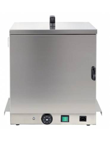 Cassetta termica scaldapiatti per carrelli breakfast - interamente in acciaio inox - cm 39x37x46h