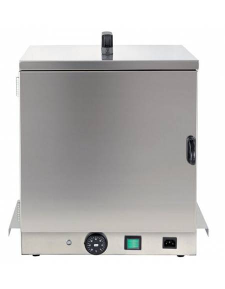 Cassetta termica scaldapiatti per carrelli breakfast - interamente in acciaio inox - cm 39x37x46h