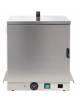 Cassetta termica scaldapiatti per carrelli breakfast, interamente in acciaio inox - cm 39x37x46h