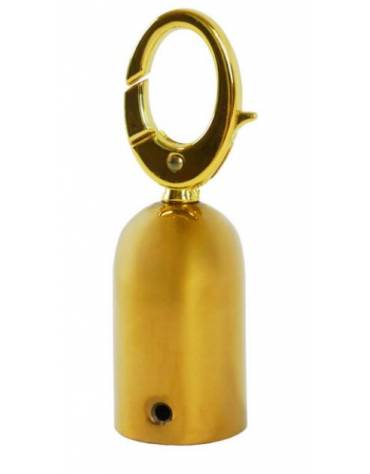 Puntale ottonato dorato per cordoni a treccia delimita corsie