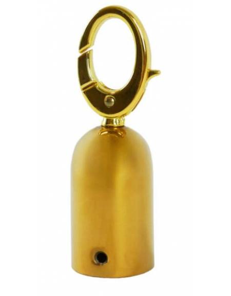 Puntale ottonato dorato per cordoni a treccia delimita corsie