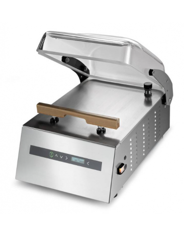 Confezionatrice sottovuoto a campana Barra cm 31 - Pompa m3/h 8 - Dimensioni camera cm 34x36x16h