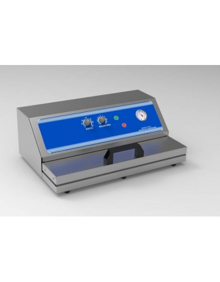 CAFFETTIEMACCHINA SOTTOVUOTO BARRA SALDANTE MM 470 - 30 LT/MINUTO - COMANDI ANALOGICI - mm 422x530x323hRA Capacità lt. 1,5