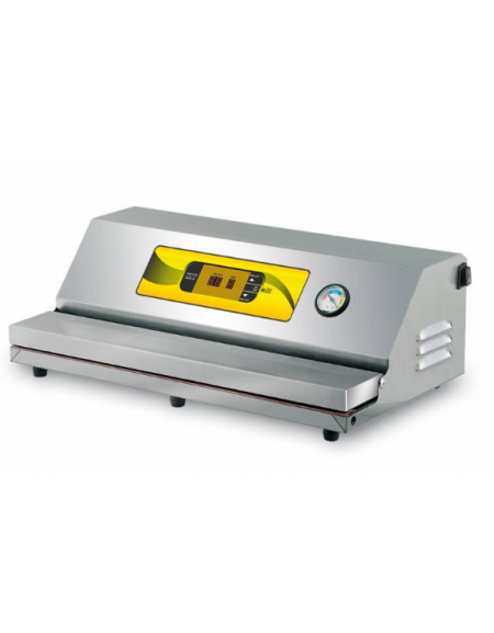 Macchina sottovuoto acciaio inox barra saldante mm 500 - comandi digitali - potenza W 350 - mm 520x280x170h Macchina sottovuoto acciaio inox barra saldante mm 500 - comandi digitali - potenza W 350 - mm 520x280x170h
