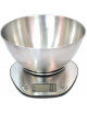 BILANCIA ELETTRONICA ACCIAIO CON CIOTOLA - PORTATA 5KG - PIATTO Ø MM 115 - mm 215x215x130