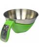 BILANCIA ELETTRONICA VERDE CON CIOTOLA ACCIAIO INOX - PORTATA KG 5 - mm 120x250x115h