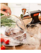Pistola affumicatrice a freddo portatile per Salumi, Pesce, Formaggio, Cocktail, Carne - Ricaricabile  - fumo per 20 ore