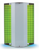 Elettroinsetticida a lampade UVA, in alluminio - Potenza 30W - cm 48x36x16h