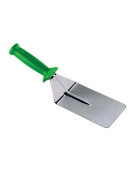 Paletta inox rettangolare per pizza. 10x15 cm