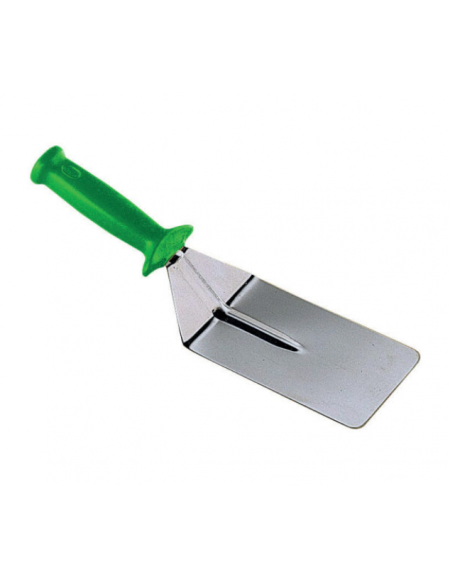 Paletta inox rettangolare per pizza. 10x15 cm