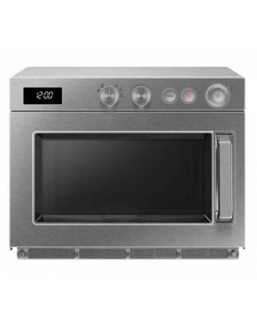 Forno microonde professionale comandi manuali - Potenza resa 1850 W - Capacità lt 26 – 2 Magnetron - mm 465x557x368h