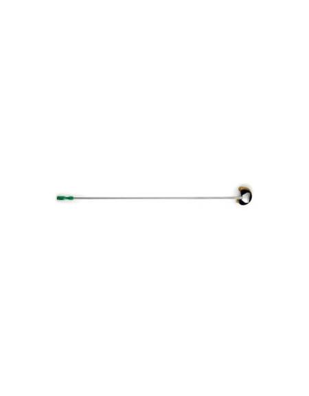 SPAZZOLA OTTONE GIREVOLE A MEZZALUNA H. 170 CM