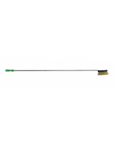 Spazzola in ottone per forni a legna. Lunghezza: 170 cm.