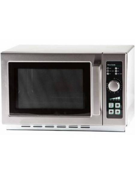 Forno microonde inox professionale - comandi manuali - Potenza resa W 1000 - Capacità lt 23 - 5 Livelli di potenza Forno microonde inox professionale - comandi manuali - Potenza resa W 1000 - Capacità lt 23 - 5 Livelli di potenza