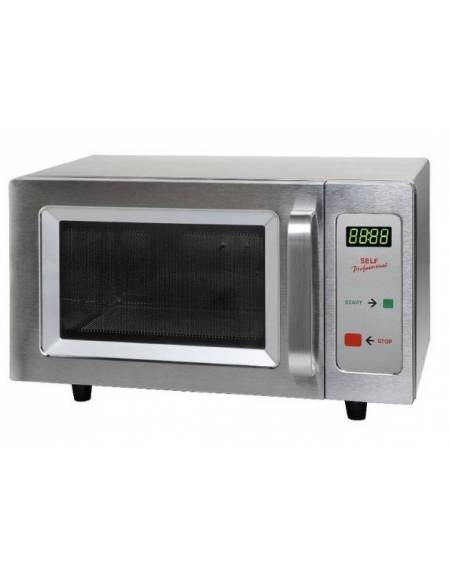 Forno microonde professionale SELF Lt 25 in acciaio inox - Tasto START pre-programmato - Comandi manuali - Potenza Resa 1000
