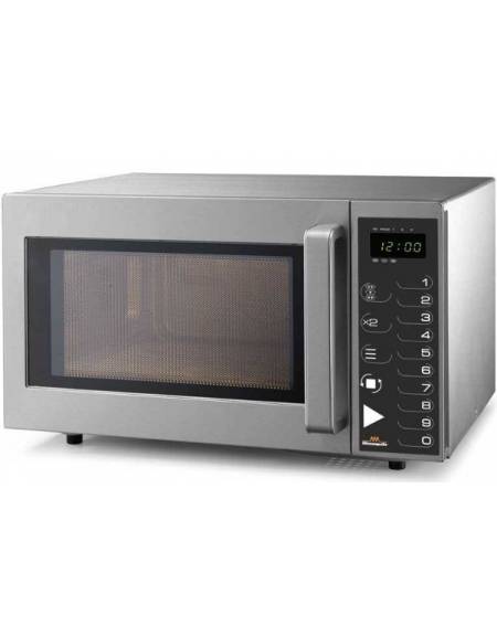 Forno microonde professionale digitale in acciaio inox - Potenza Resa W 1000 - Piatto fisso in vetroceramica