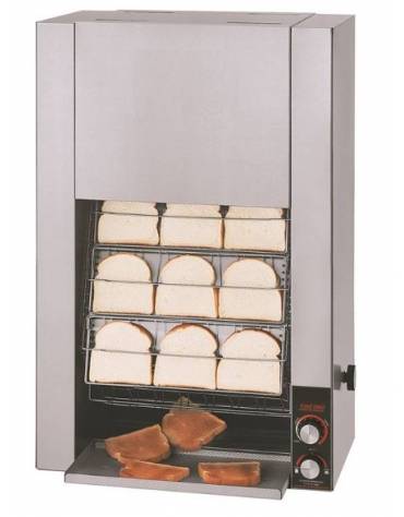 TOSTIERA A NASTRO VERTICALE A 3 CESTI - DIMENSIONE CESTO MM 368x117 - CAPACITÀ 16 FETTE/MINUTO