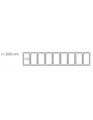 Saladette refrigerata in acciaio inox, 2 porte, 5xGN1/6 open, + 2° + 8°C - lt 380 - mm 900×700×970h