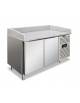 Tavolo refrigerato pizzeria 2 porte, 2 ripiani - piano in granito - Temperatura +2° +8°C - Cm 151,5x80x100h - CLASSE B