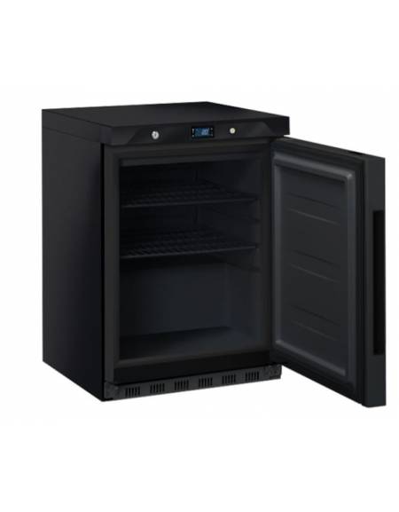 Frigorifero basso in ABS nero - refrigerazione roll bond con ventola di assistenza +0/+10°C - Classe A - cm 60x62,5x85,3h