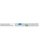 Tavolo refrigerato 4 porte con alzatina e lavello, in acciaio inox AISi 304, refrigerazione ventilata - 224x70x95h
