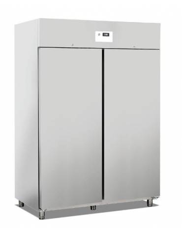 Armadio frigorifero inox ventilato 2 porte Lt.1400 -2°+8°C