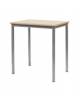 TAVOLO QUADRATO MENSA CM. 80X80X76H - GAMBE DIAMETRO MM 40 - PIANO IN LEGNO CON BORDO IN FAGGIO MASSELLO