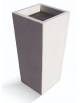 CENERIERA TRAPEZOIDALE IN CEMENTO COLORE GRIGIO PIETRA PER ESTERNO - CM 41x41x90h - Conforme ai CAM